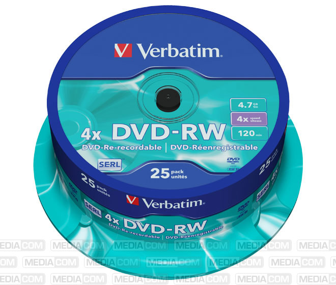 DVD-RW 4.7GB/120Min/4x Cakebox (25 Disc) DVD-RW 4.7GB/120Min/4x Cakebox (25 Disc)