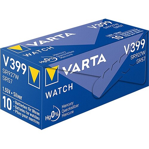 10x SR927W SR57 399 Silberoxid Batterie Varta 1,55 V