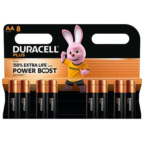 Duracell Plus AA Mignon LR6 Alkaline Batterie - 8ter Verpackung