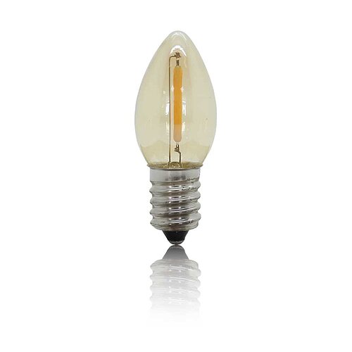 BP Filament LED Mini-Kerzenlampe E14 0,5W warm weiß gold