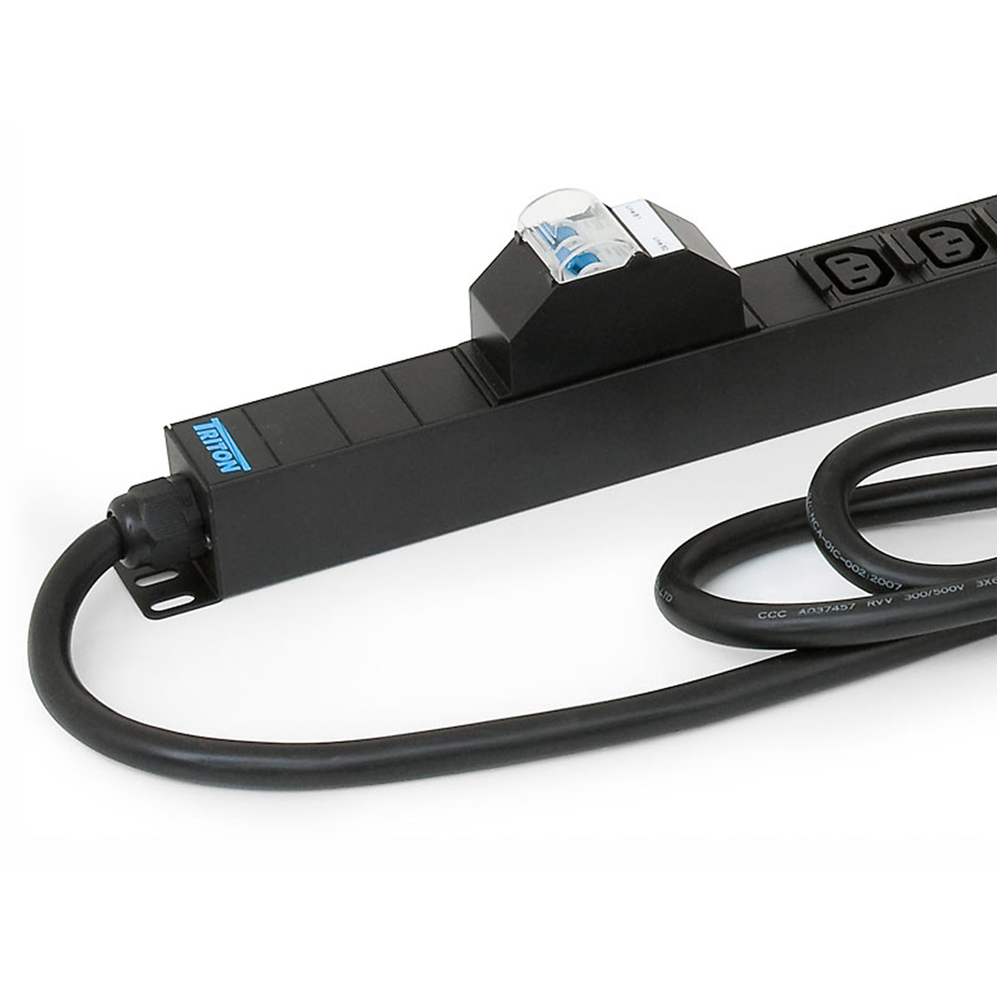 Triton RAB-PD-X53-A1 Vertikale Steckdosenleiste 20x C13, 4x C19, CEE 32A Stecker