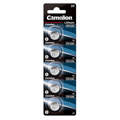 Camelion CR1220 Lithium Knopfzelle 3V - 10 Batterien - 2 x 5er Streifen
