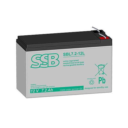 SSB SBL7.2-12L 12V 7,2Ah 6,3mm Faston