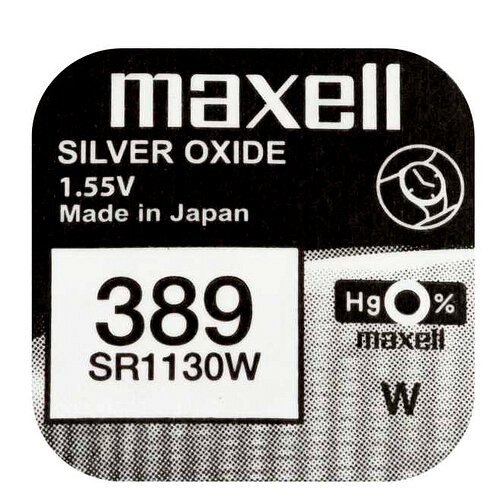 1x SR1130W SR54 389 Silberoxid Batterie Maxell 1,55 V