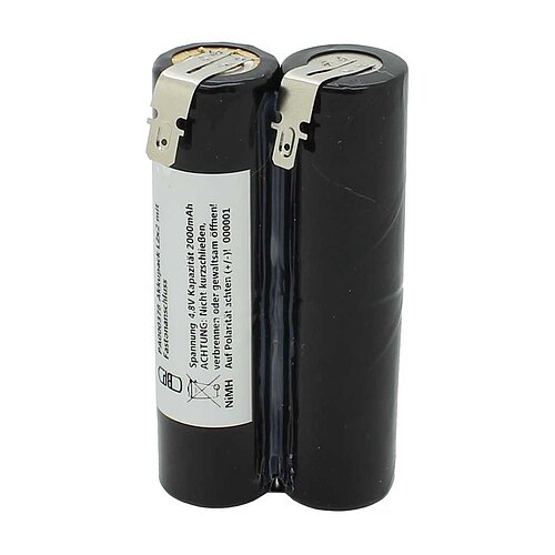 Akkupack NiMH 4,8V 2000mAh L2x2 mit Fastonanschluss Akkupack NiMH 4,8V 2000mAh L2x2 mit Fastonanschluss