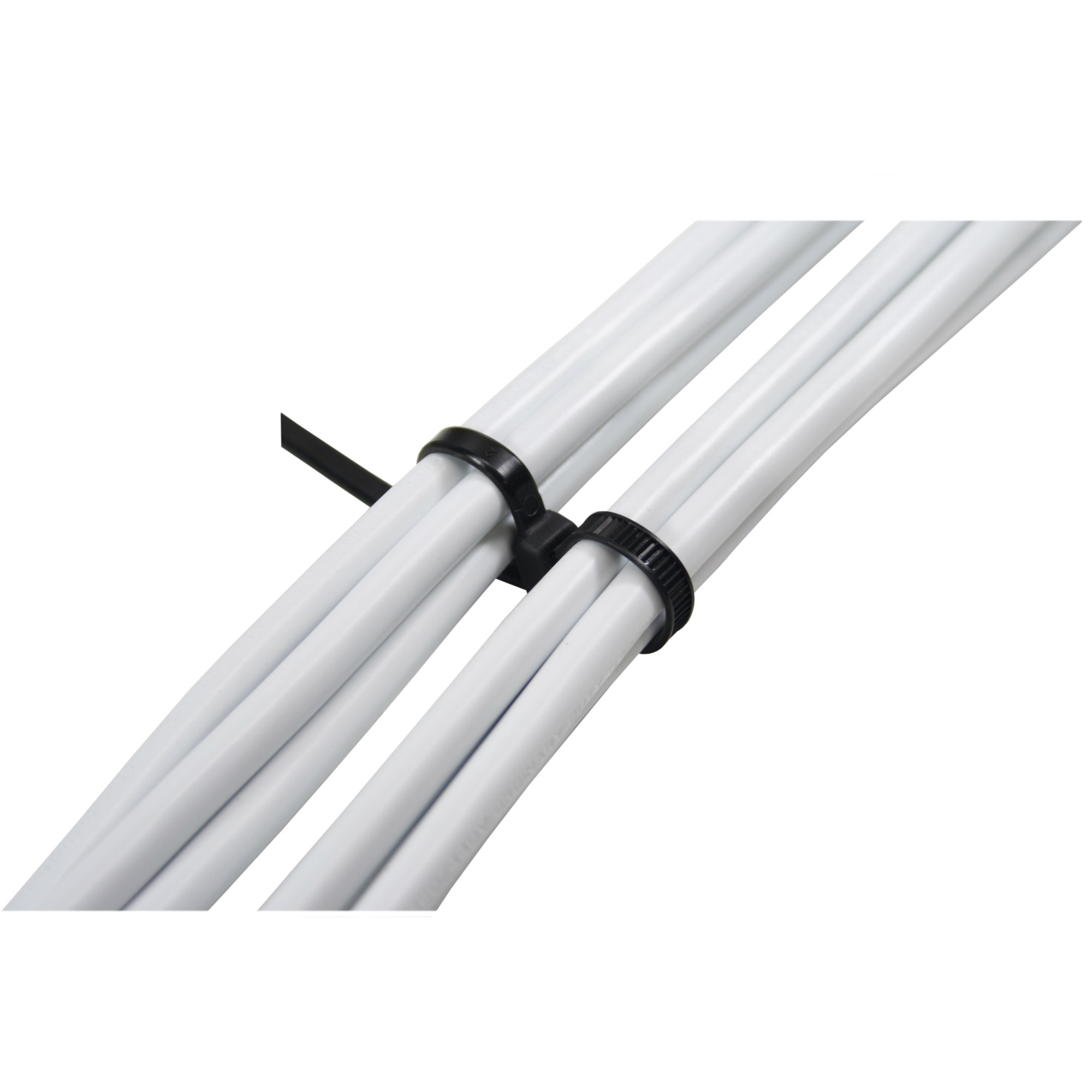 Inline® Kabelbinder mit Doppelkopf, Länge 300mm, Breite 4,8mm, 100 Stück