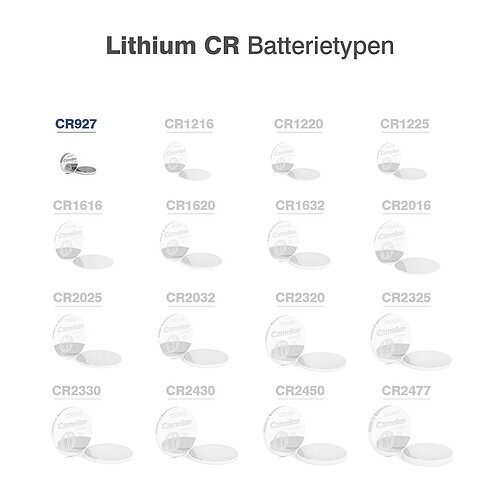 Camelion CR927 Lithium Knopfzelle 1er Verpackung Camelion CR927 Lithium Knopfzelle 1er Verpackung