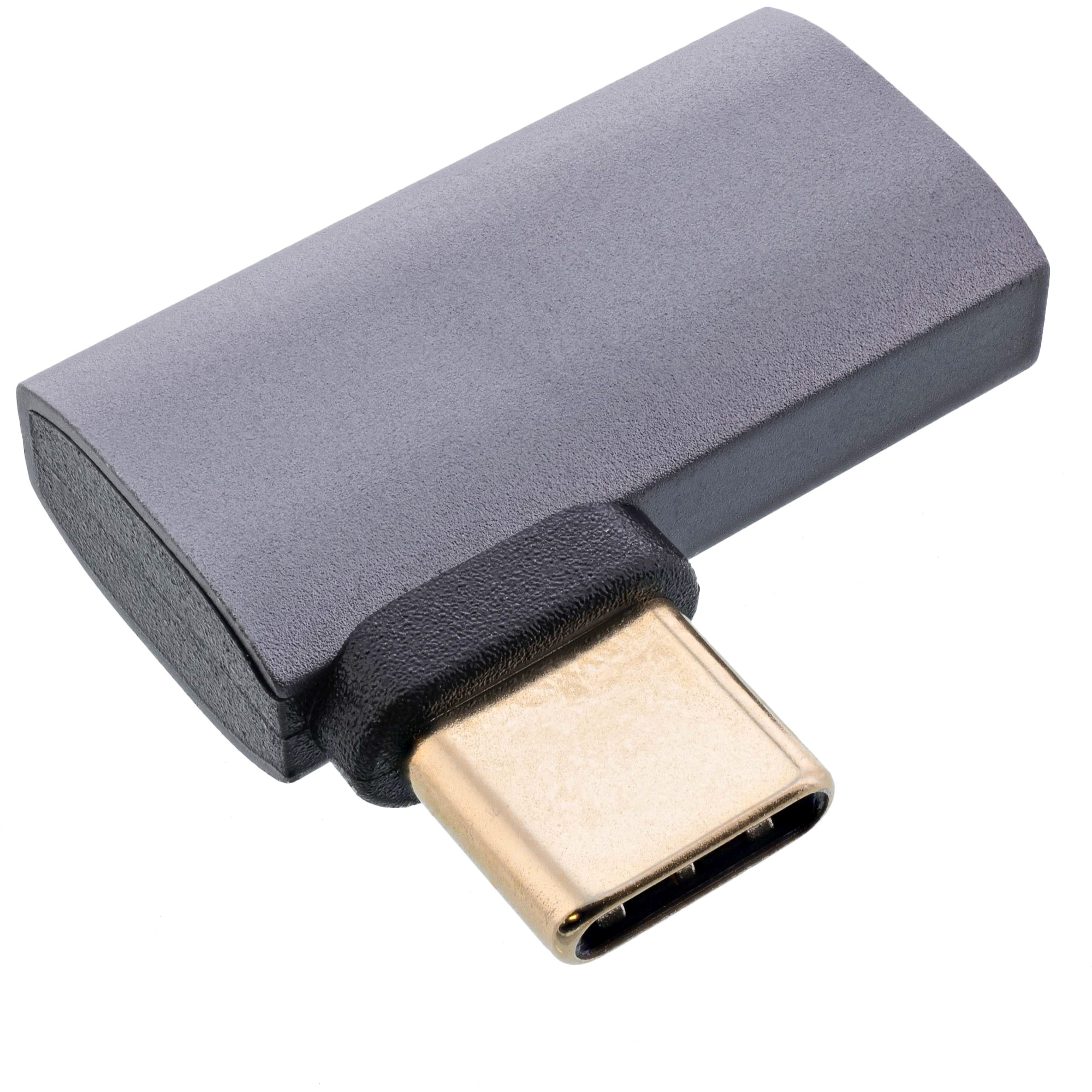 InLine® USB4 Adapter, USB-C Stecker/Buchse rechts/links gewinkelt, Alu, grau InLine® USB4 Adapter, USB-C Stecker/Buchse rechts/links gewinkelt, Alu, grau