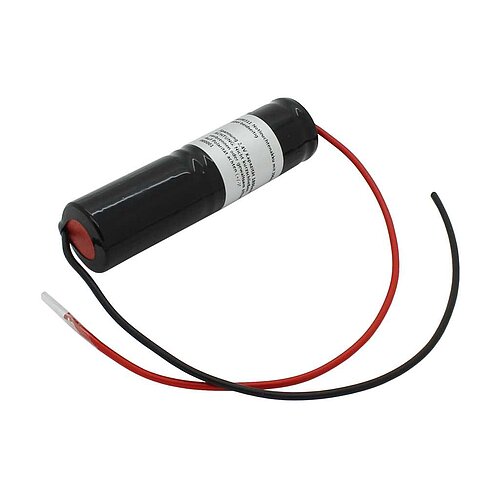 Notleuchtenakku NiCd 2,4V 1800mAh L1x2 Sub-C mit 200mm Kabel beidseitig Notleuchtenakku NiCd 2,4V 1800mAh L1x2 Sub-C mit 200mm Kabel beidseitig