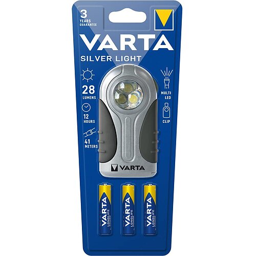 Varta Silver Light Taschenlampe 16647 - inkl. Batterie