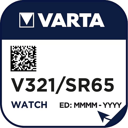 1x SR616SW SR65 321 Silberoxid Batterie Varta 1,55 V