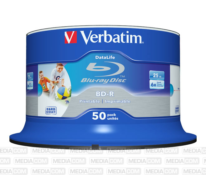 BD-R 25GB/1-6x Cakebox (50 Disc)