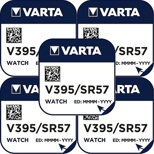 5x Varta SR927SW SR57 395 Silberoxid Batterie 1,55V