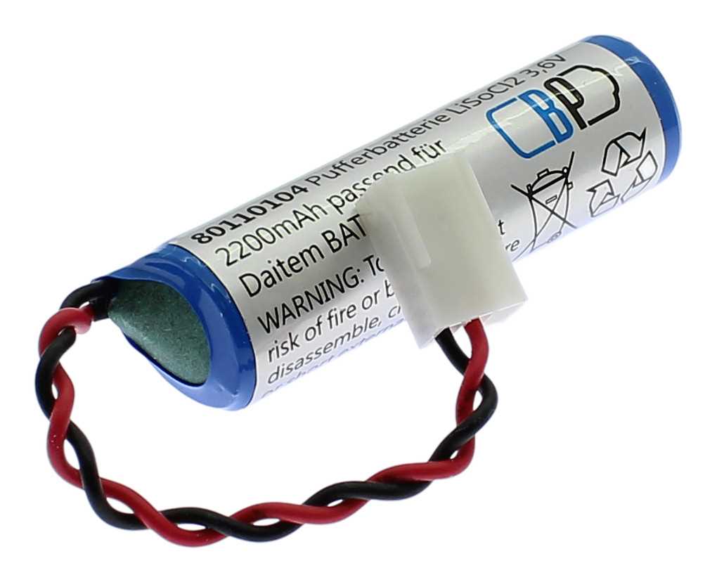 Pufferbatterie LiSoCl2 3,6V 2000mAh ersetzt DAITEM BATLi04 Pufferbatterie LiSoCl2 3,6V 2000mAh ersetzt DAITEM BATLi04