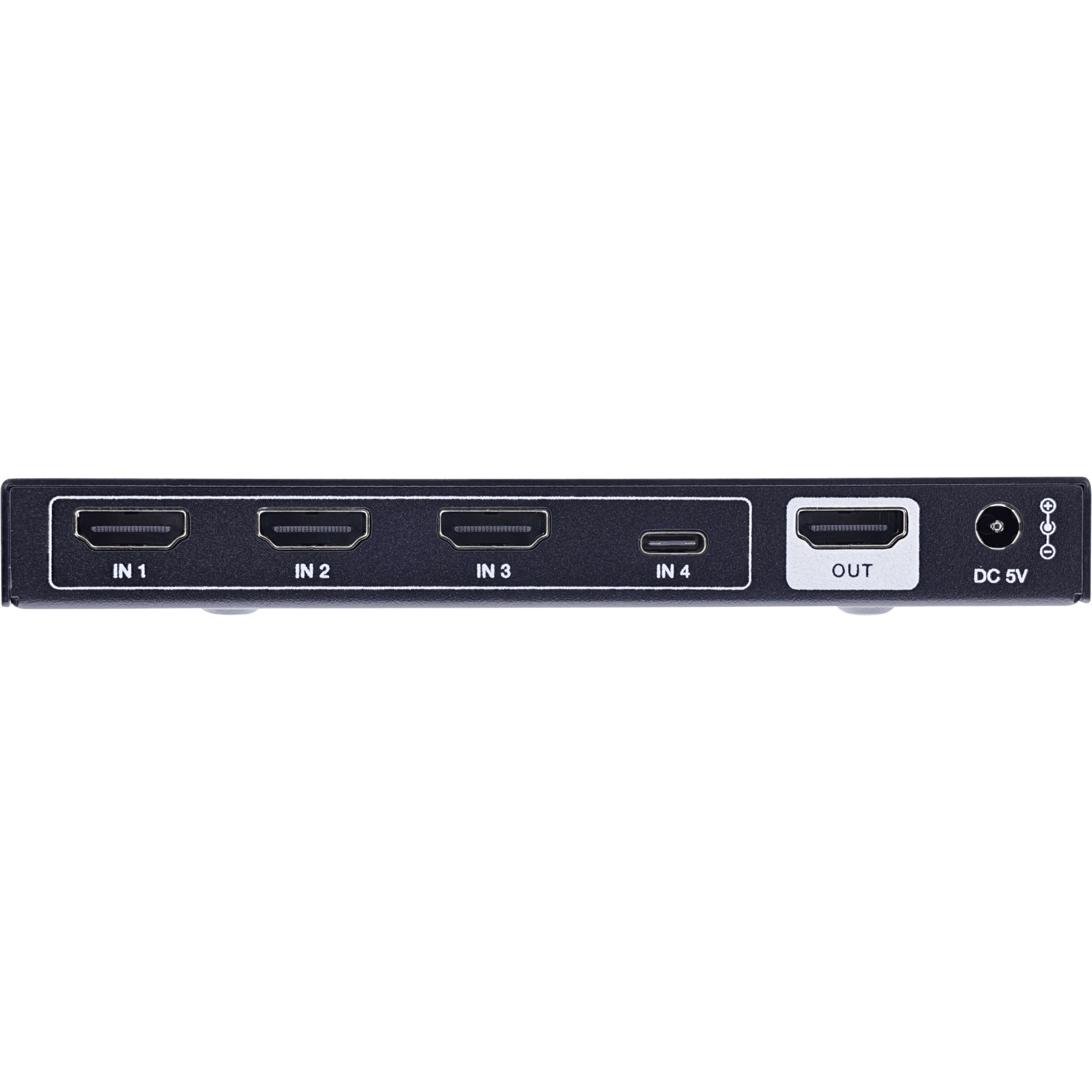 InLine® HDMI Switch, 4-fach, 48Gb/s, 8K@60Hz, mit USB-C