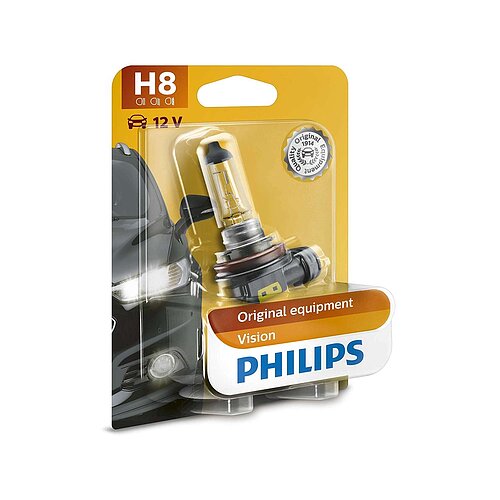 Philips H8 12V 35W PGJ19-1 Vision 1 Stück Blister