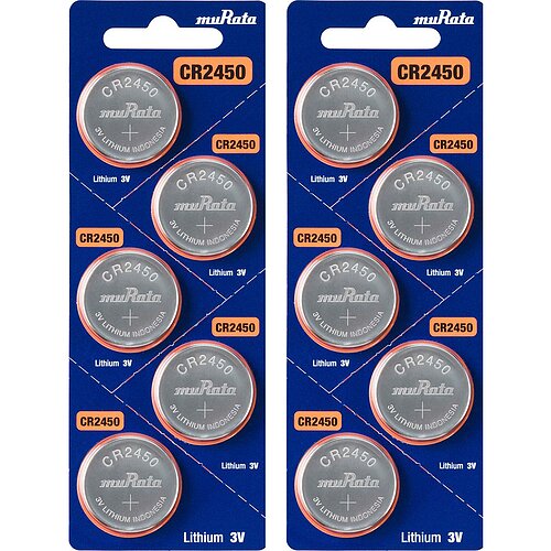 10x Murata eh. Sony CR2450 Lithium Knopfzelle 3V 