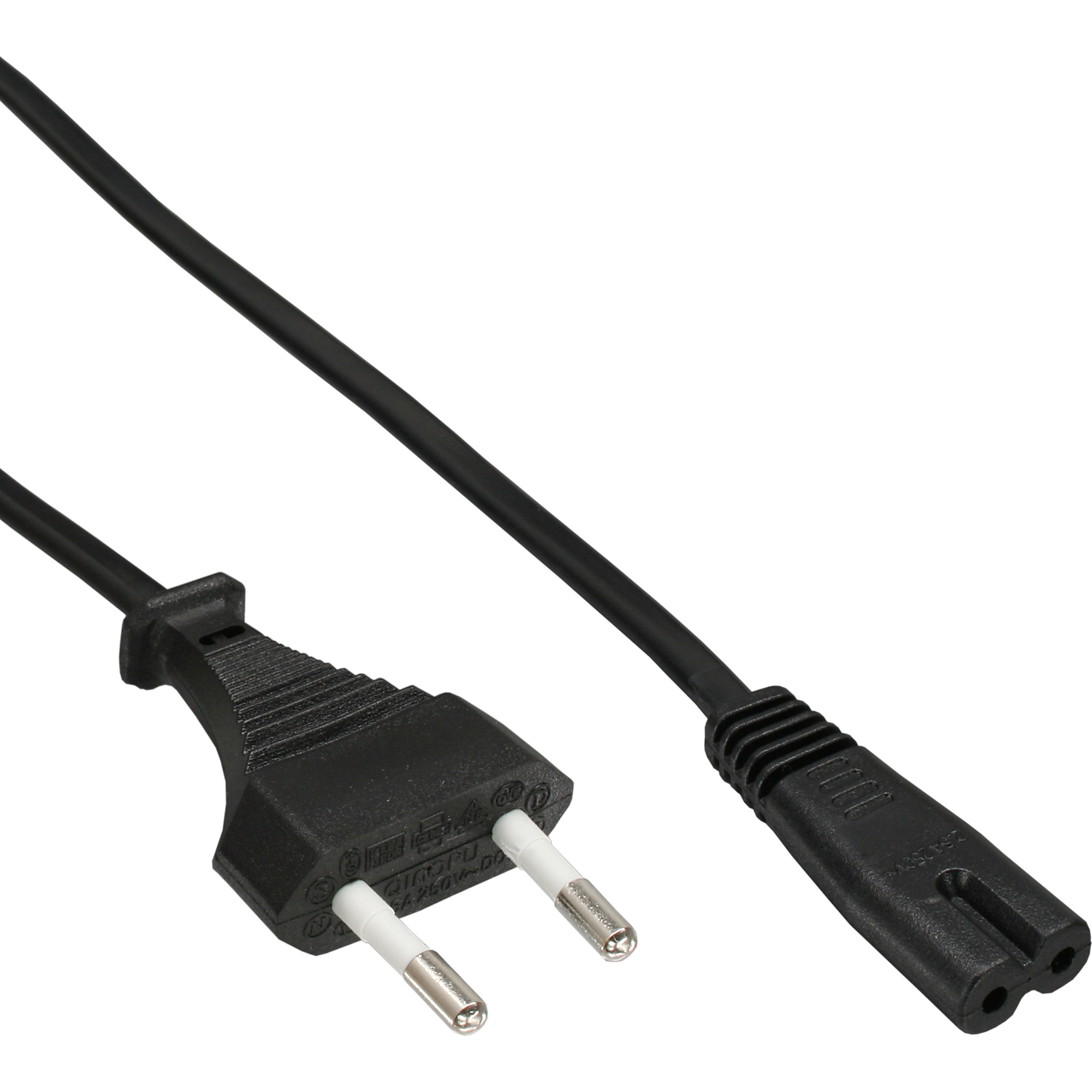 Inline® Netzkabel, Netzstecker CEE7/16 Schweiz auf Euro 8 C7 Stecker, 1,8m Inline® Netzkabel, Netzstecker CEE7/16 Schweiz auf Euro 8 C7 Stecker, 1,8m