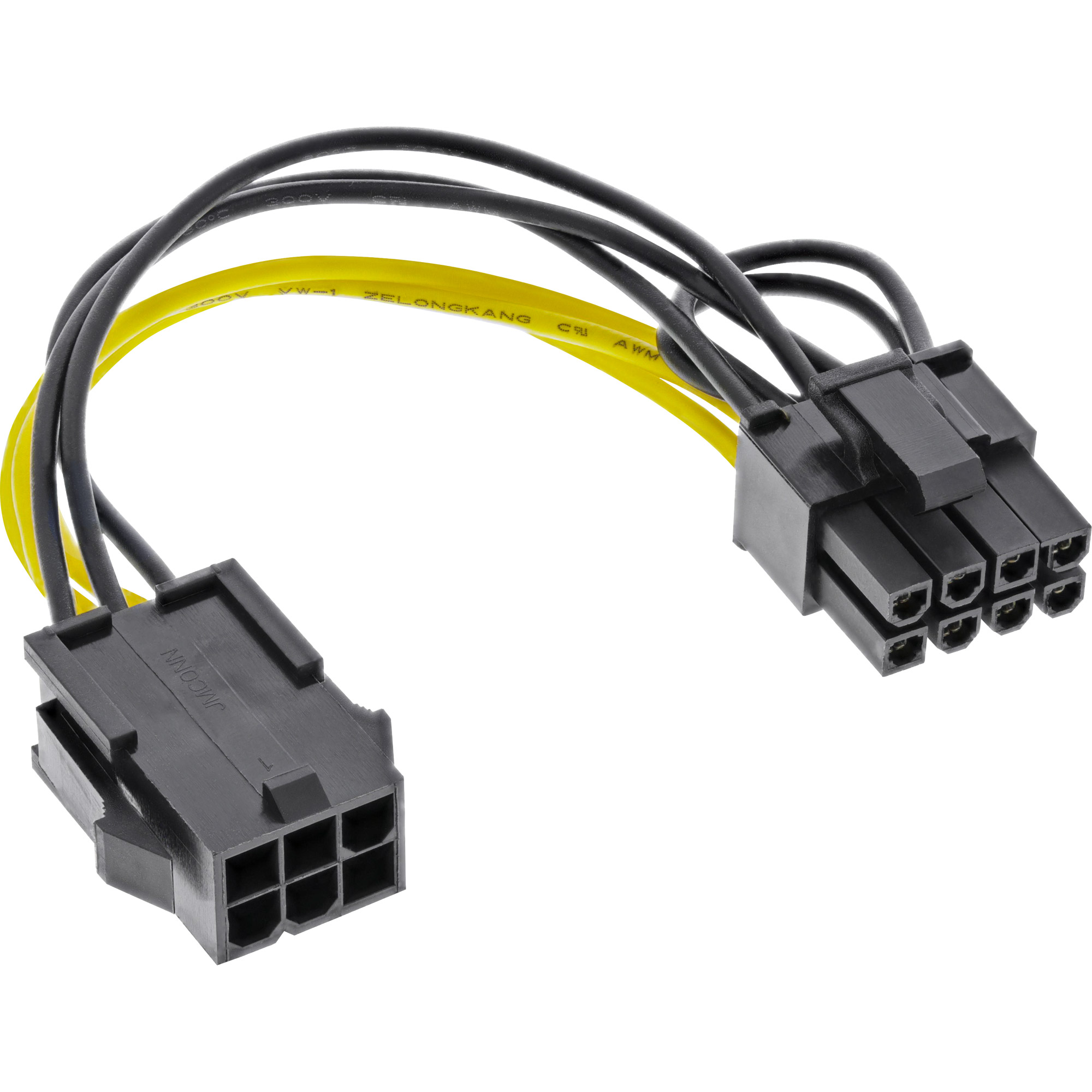 Inline® Stromadapter intern, 6pol zu 8pol für PCIe (PCI-Express) Grafikkarten Inline® Stromadapter intern, 6pol zu 8pol für PCIe (PCI-Express) Grafikkarten