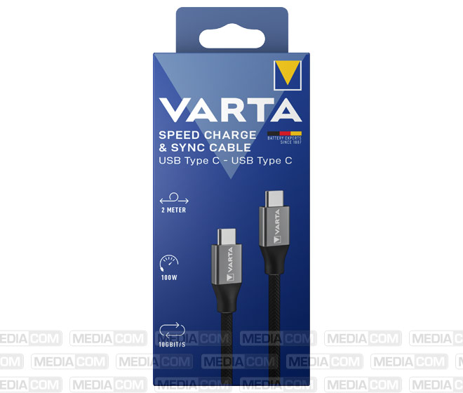 Ladekabel, USB-C/USB-C, 2.0m, schwarz Ladekabel, USB-C/USB-C, 2.0m, schwarz
