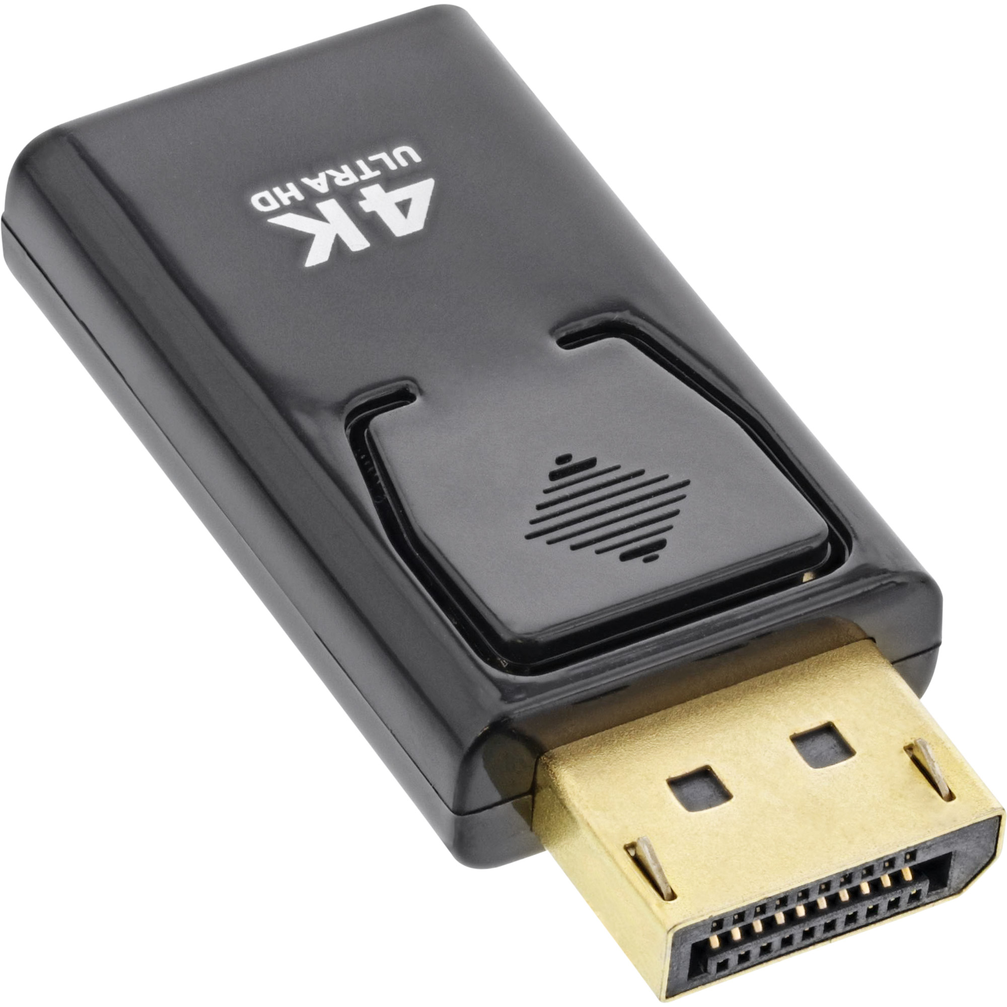 Inline® Konverter DisplayPort Stecker auf HDMI Buchse, 4K/60Hz, mit Audio