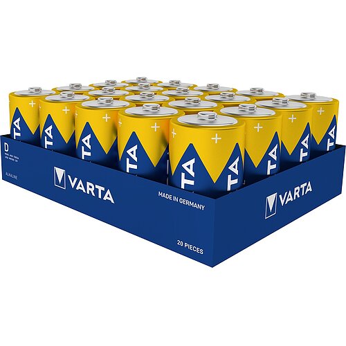 20x Varta Longlife Power Mono D LR20 Alkaline Batterie