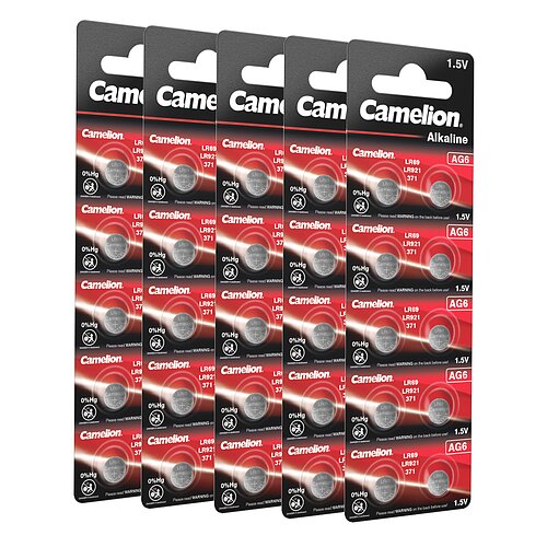 50x Camelion AG6 LR69 LR921 371 1.5V Alkaline Knopfzelle