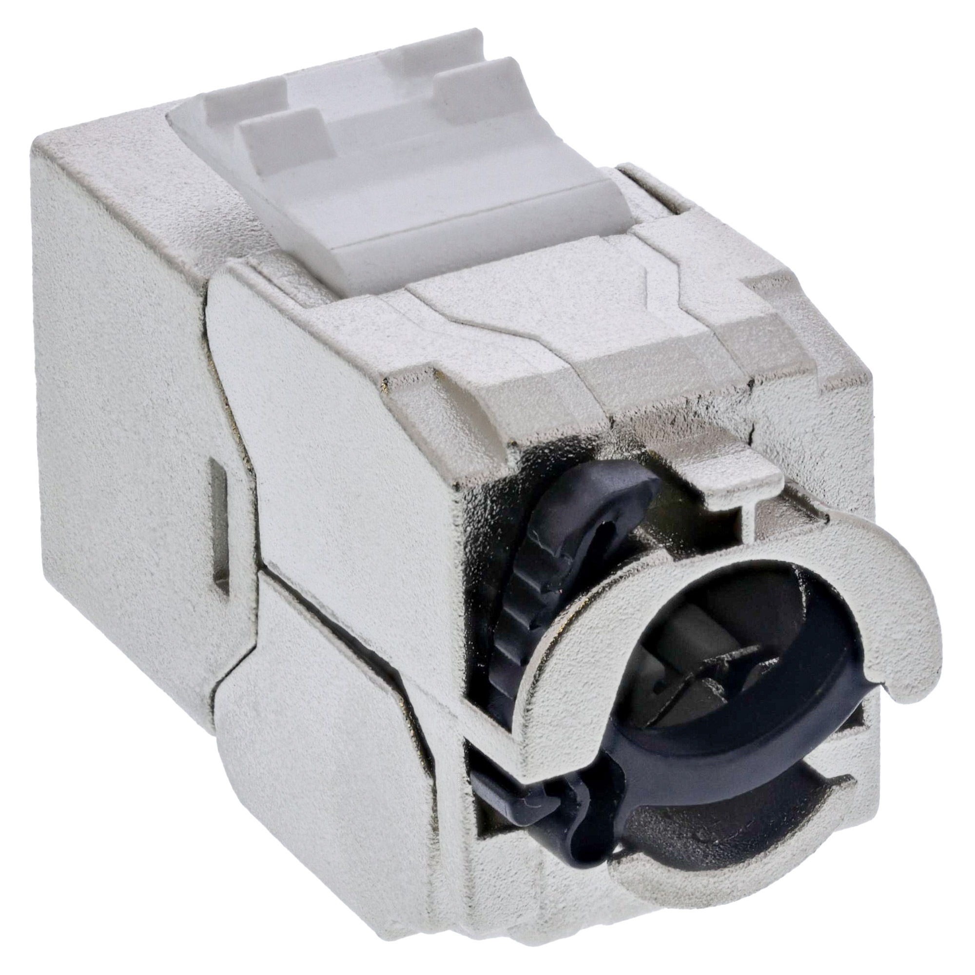 24er Bulk-Pack Inline® Keystone RJ45 Buchse Slim, SNAP-In, Cat.6A, integr. Kab.