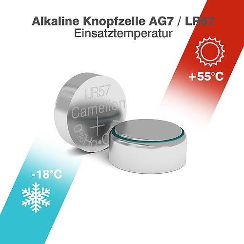 50x Camelion AG7 LR57 LR927 395 1.5V Alkaline Knopfzelle