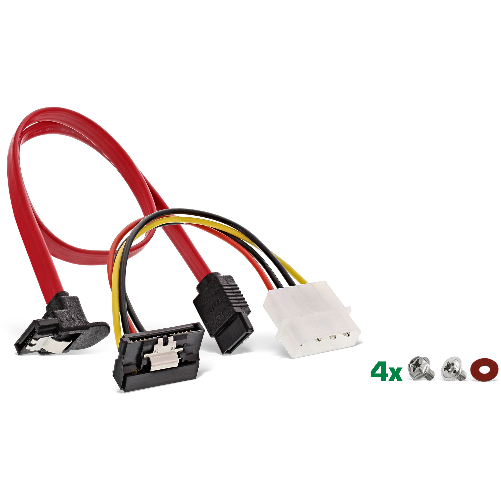 Inline® HDD/SSD Einbaurahmen SET, 2,5" auf 3,5"