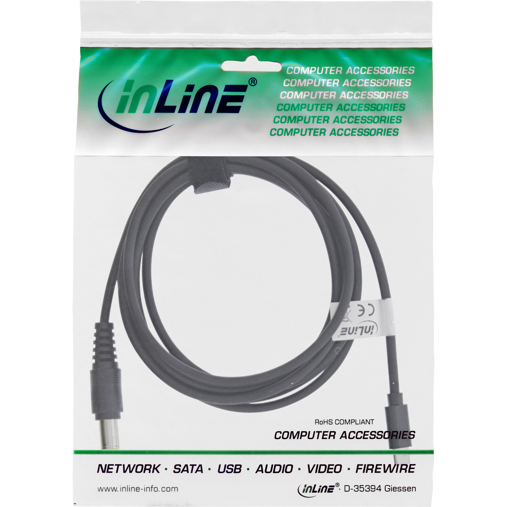 Inline® USB-C zu Lenovo Notebook (rund) Ladekabel, 2m