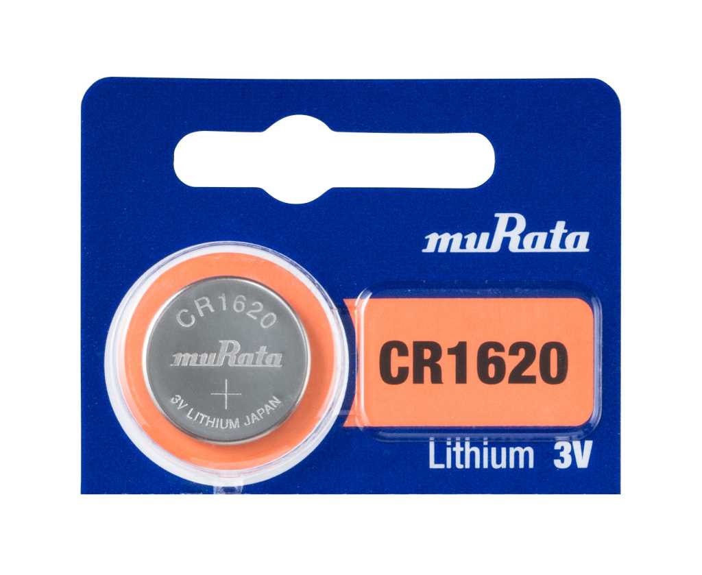 Murata ex Sony CR1620 Lithium Knopfzelle - 5er Verpackung
