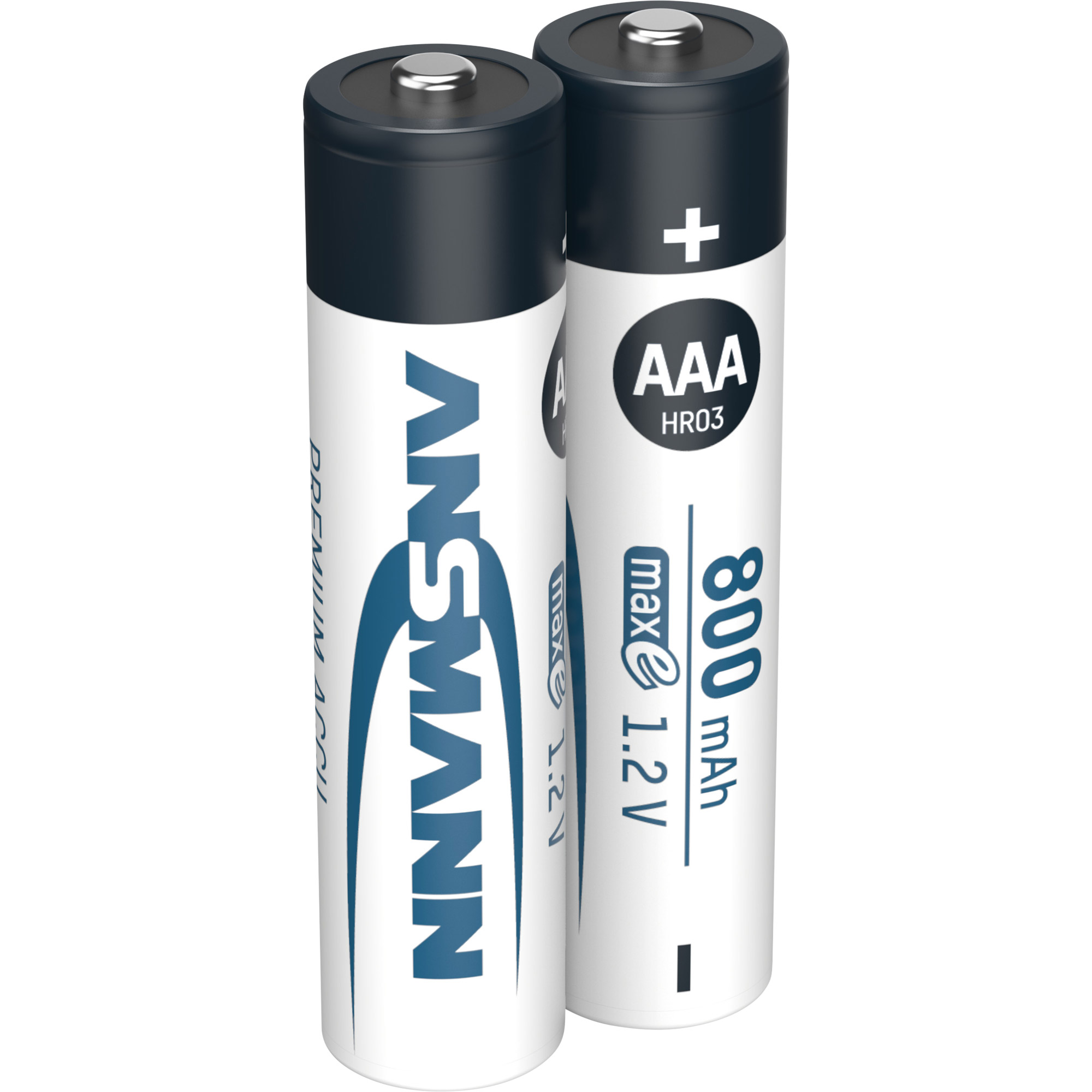 Ansmann NiMH AAA Micro 800mAh HR03 Akku - 2er Verpackung