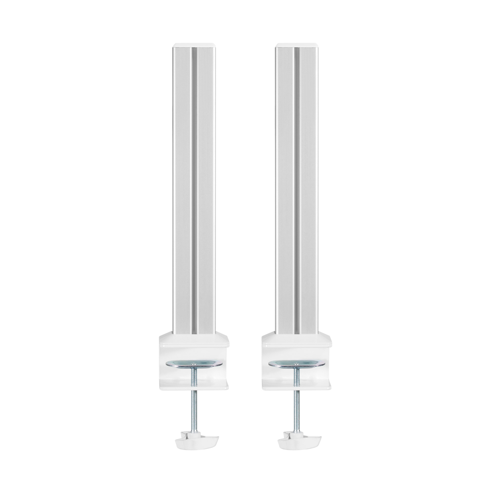 Inline® Slatwall Befestigungssäulen Aluminium, für Tischhalterung Panel, 2er Set