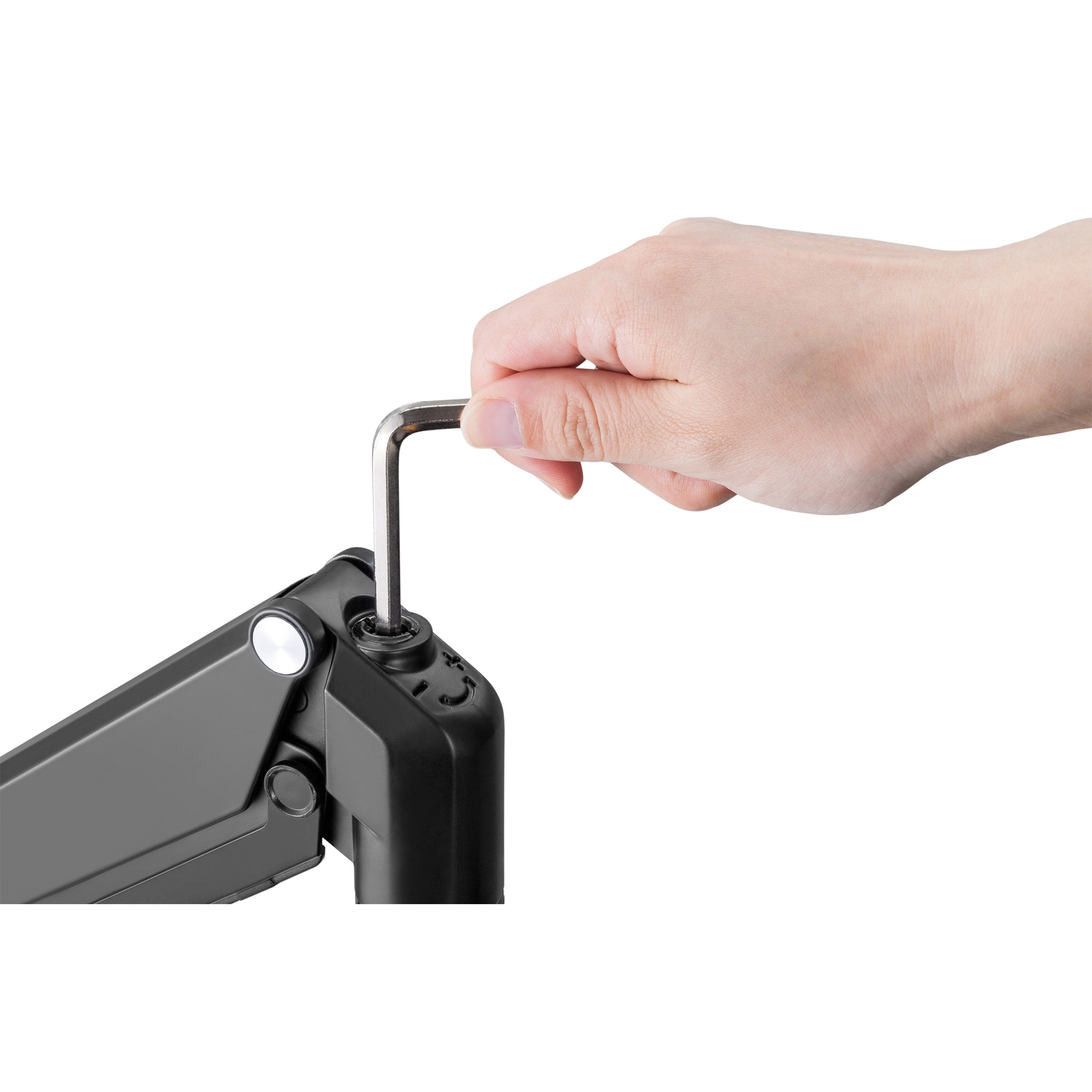 Inline® Tischhalterung mit Lifter, für zwei Monitore bis 82cm (32"), 9kg