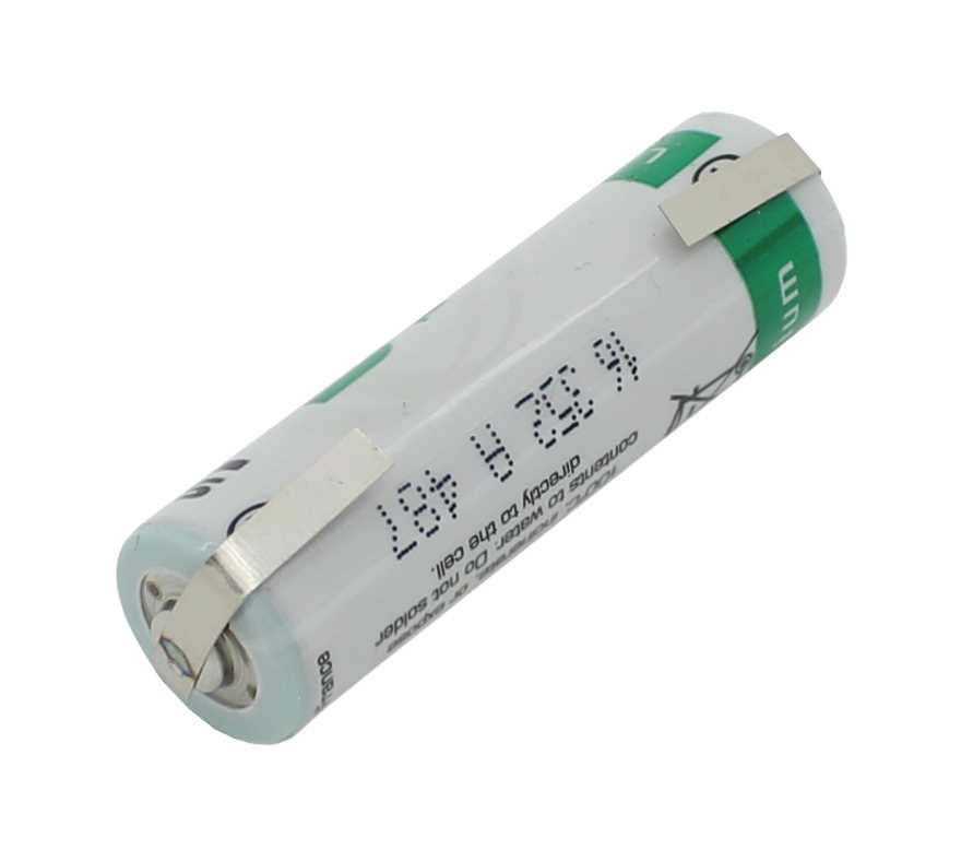 Saft Lithium LS14500 AA 3,6V mit Lötfahnen U-Form Saft Lithium LS14500 AA 3,6V mit Lötfahnen U-Form