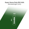 4x Camelion Super Heavy Duty AA Mignon R6 Zink Kohle Batterie 4x Camelion Super Heavy Duty AA Mignon R6 Zink Kohle Batterie