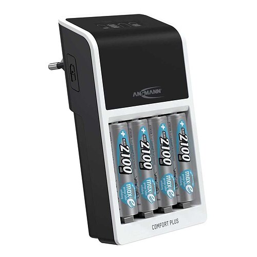 Ansmann Comfort Plus inklusive 4x AA2100 1001-0094-01 Ansmann Comfort Plus inklusive 4x AA2100 1001-0094-01