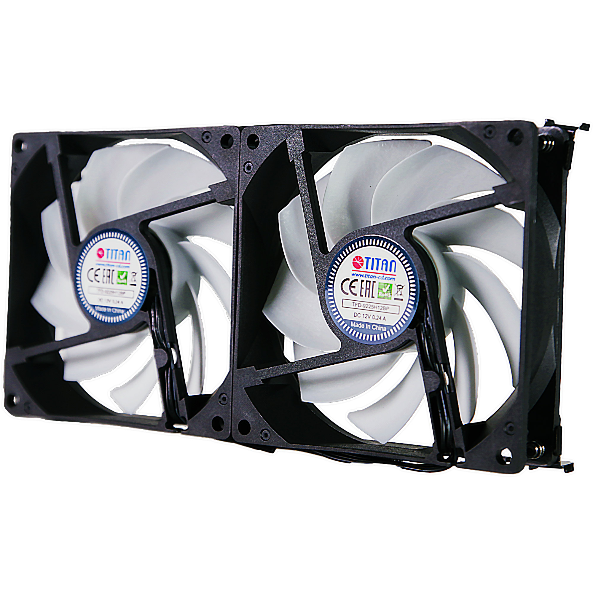 Titan TTC-SC22(A)/V2+ Kühlschrank-Doppellüfter 92x25mm IP55 für Camping