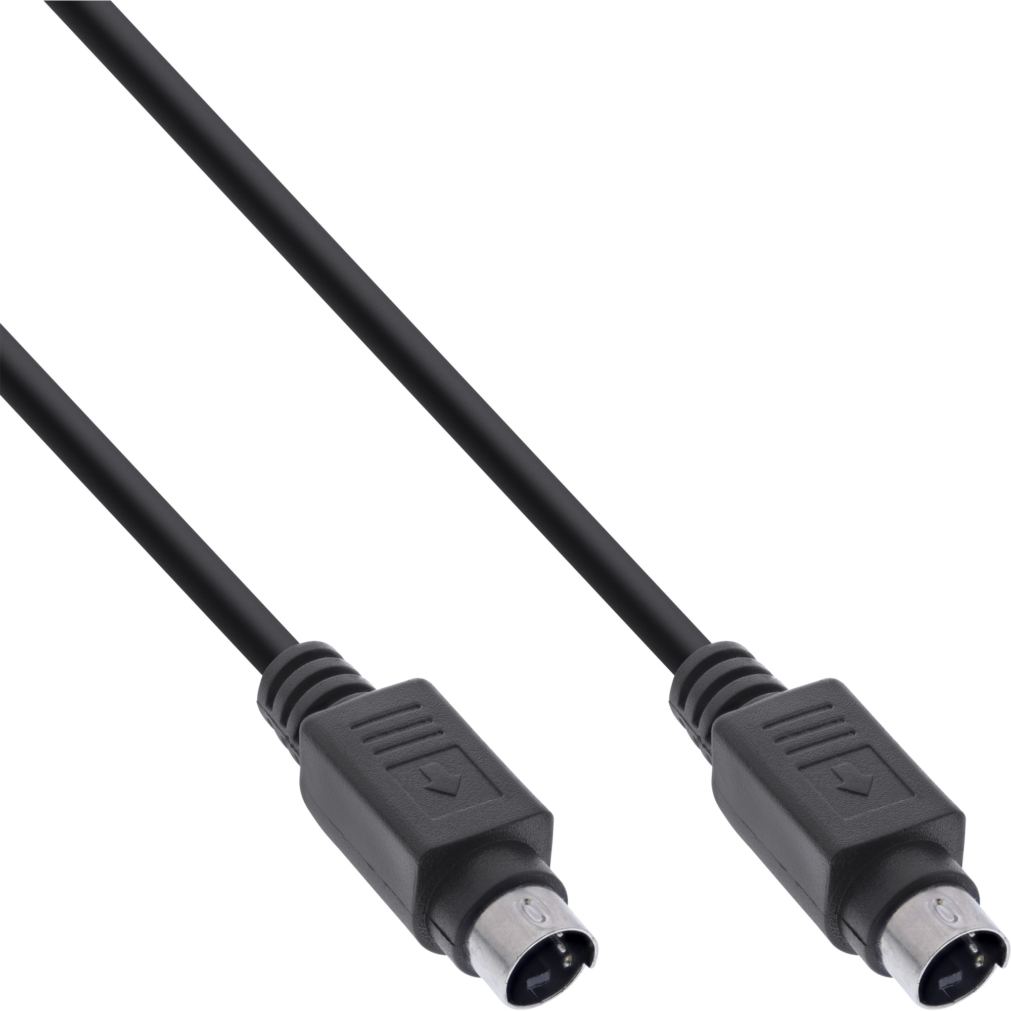 2m - Inline® S-VHS Kabel, 4pol mini DIN Stecker / Stecker
