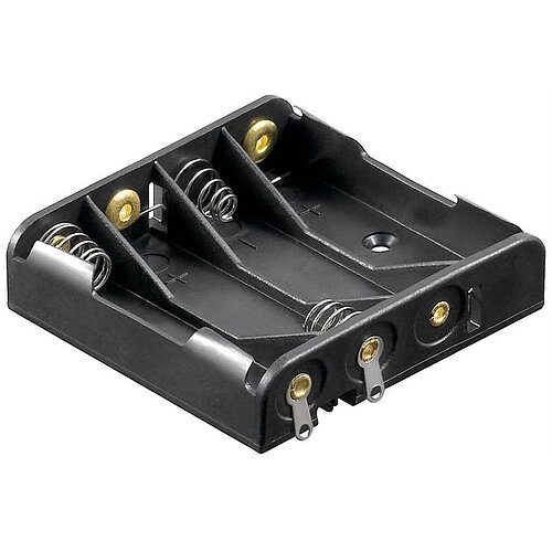 Batteriehalter für 4x Micro mit Lötanschluss