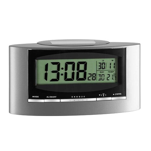 Solar Funk-Wecker mit Temperatur 98.1071