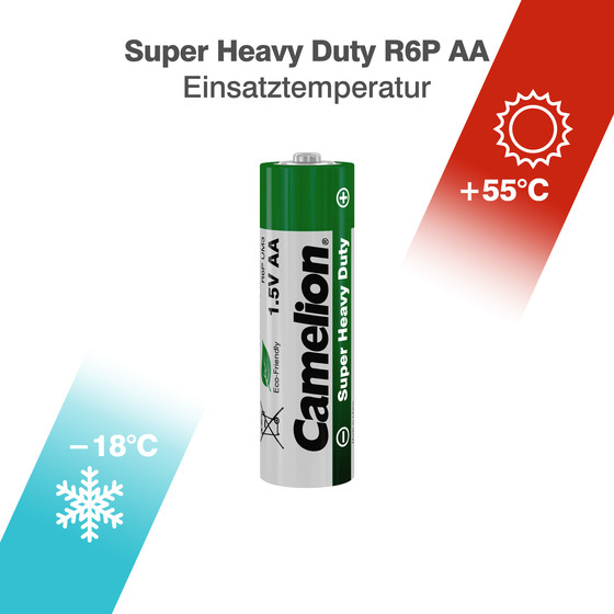 10x Camelion Super Heavy Duty AA Mignon R6 Zink Kohle Batterie 10x Camelion Super Heavy Duty AA Mignon R6 Zink Kohle Batterie