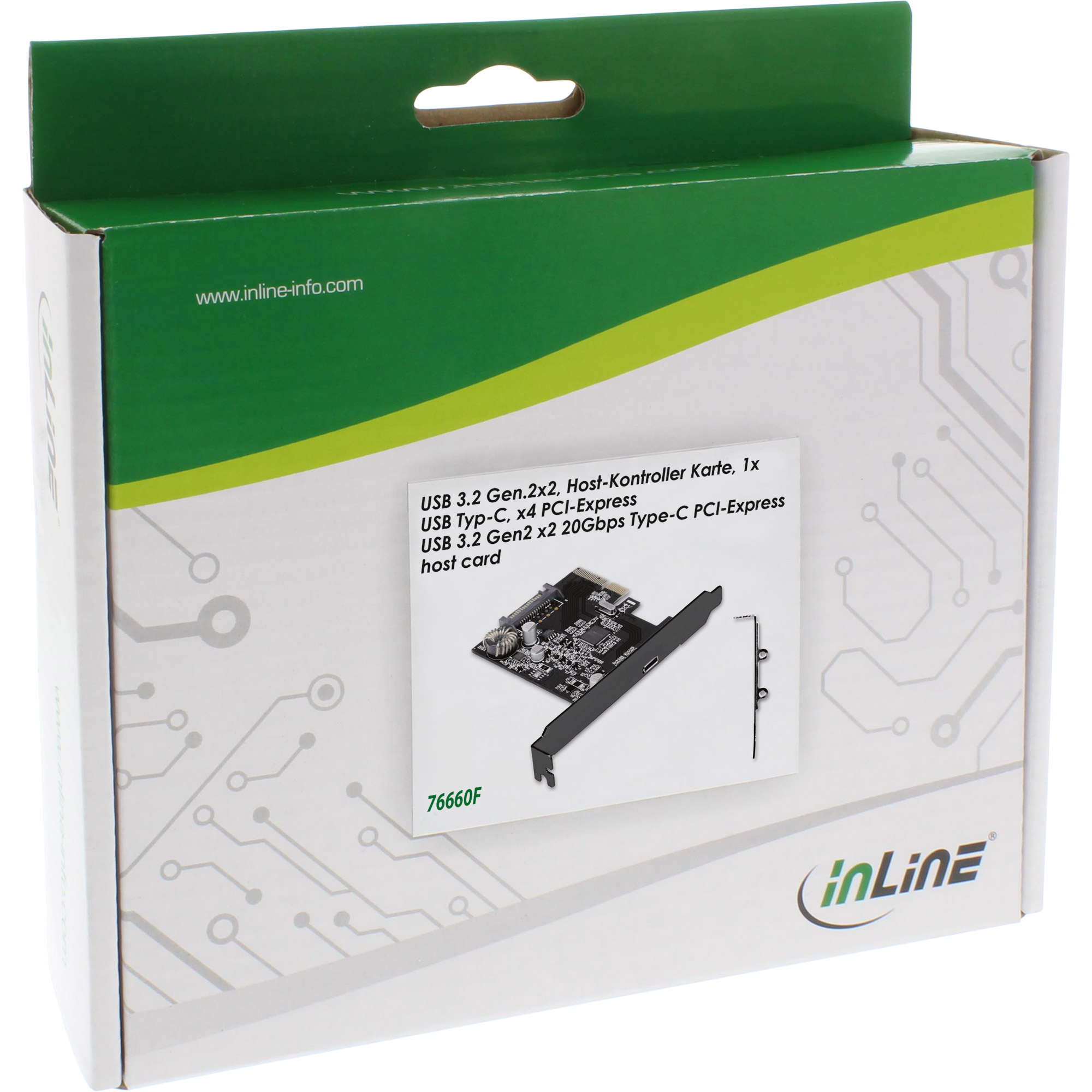 Inline® Schnittstellenkarte, PCIe x4, USB 3.2 Gen.2x2, 1x USB-C
