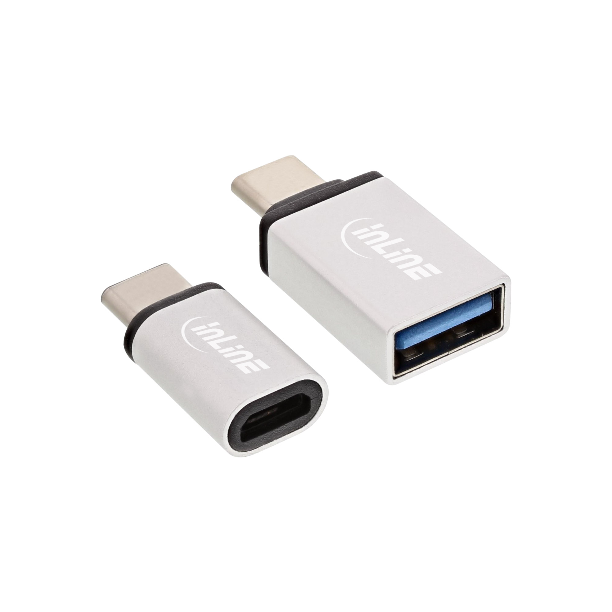 Inline® USB Adapter-Set, USB-C Stecker an Micro-USB oder USB 3.0 A Buchse Inline® USB Adapter-Set, USB-C Stecker an Micro-USB oder USB 3.0 A Buchse