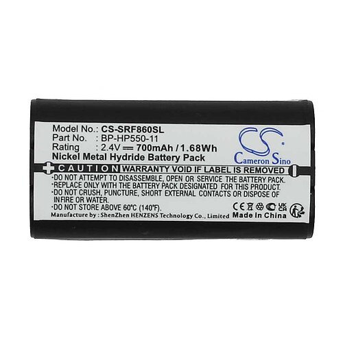 Headsetakku NiMH 2,4V 700mAh ersetzt SONY MDR-RF970 Headsetakku NiMH 2,4V 700mAh ersetzt SONY MDR-RF970