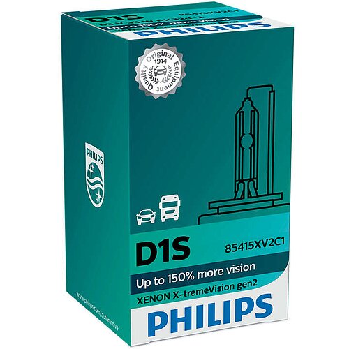 Philips D1S 35W PK32d-2 X-treme Vision +150% Xenon