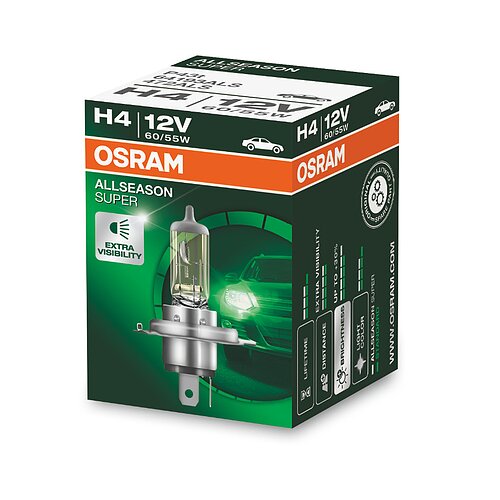 OSRAM H4 12V 60/55W P43t AllSeason