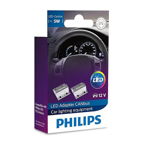 Philips LED Adapter Canbus 5W 12V 2 Stück
