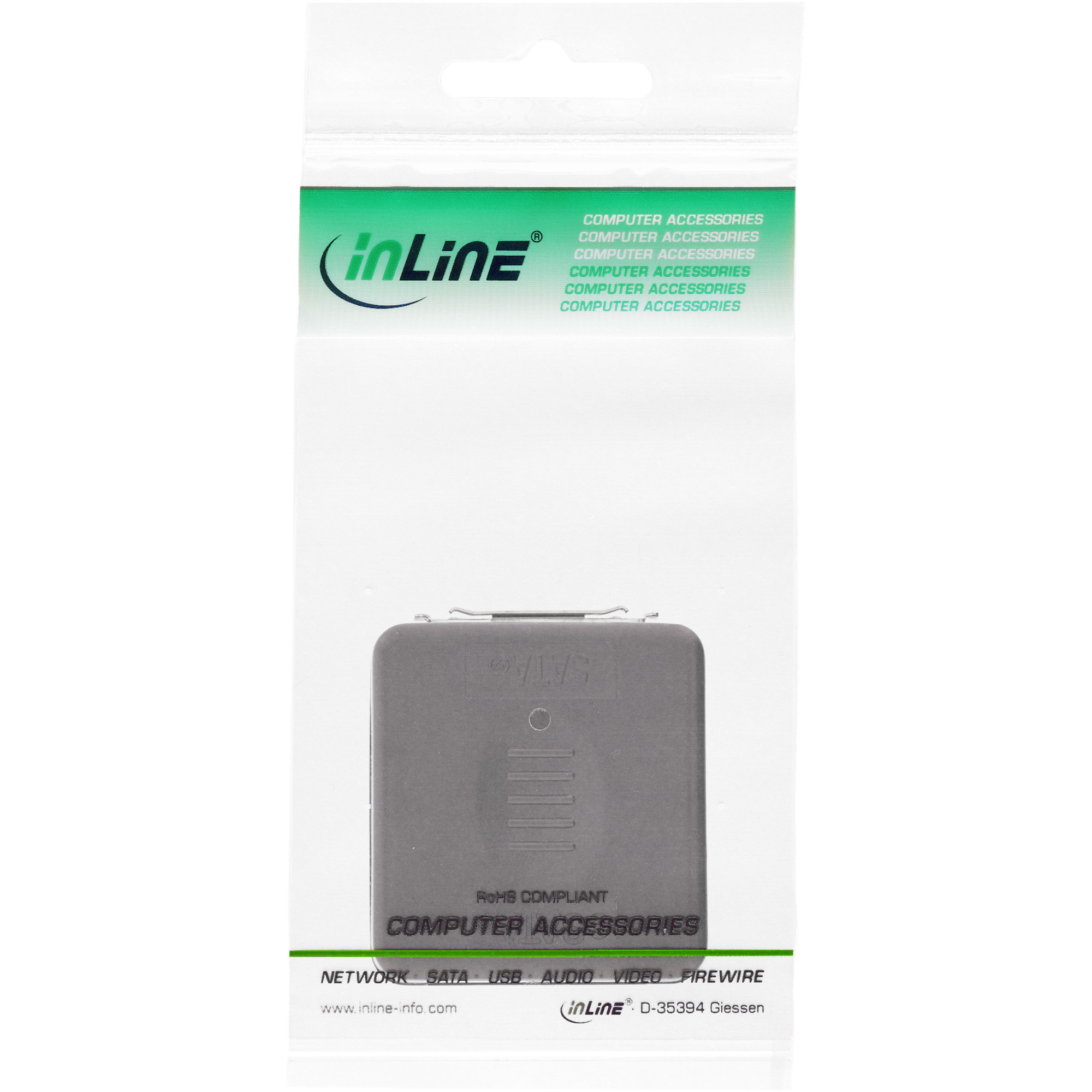 Inline® eSATA auf SATA Adapter, eSATA Buchse an SATA Buchse